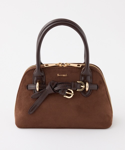 one after another NICE CLAUP（ワンアフターアナザーナイスクラップ）の「【Seemi.】ミニショルダーバッグ（ショルダーバッグ・レディース・ブラウン/ダークブラウン/ホワイト系その他・FREE）」の2枚目の写真