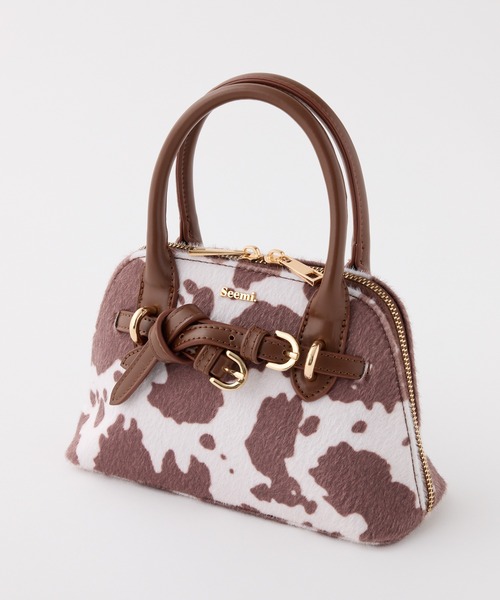 one after another NICE CLAUP（ワンアフターアナザーナイスクラップ）の「【Seemi.】ミニショルダーバッグ（ショルダーバッグ・レディース・ブラウン/ダークブラウン/ホワイト系その他・FREE）」の4枚目の写真