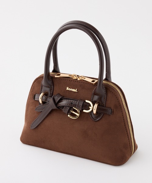 one after another NICE CLAUP（ワンアフターアナザーナイスクラップ）の「【Seemi.】ミニショルダーバッグ（ショルダーバッグ・レディース・ブラウン/ダークブラウン/ホワイト系その他・FREE）」の5枚目の写真