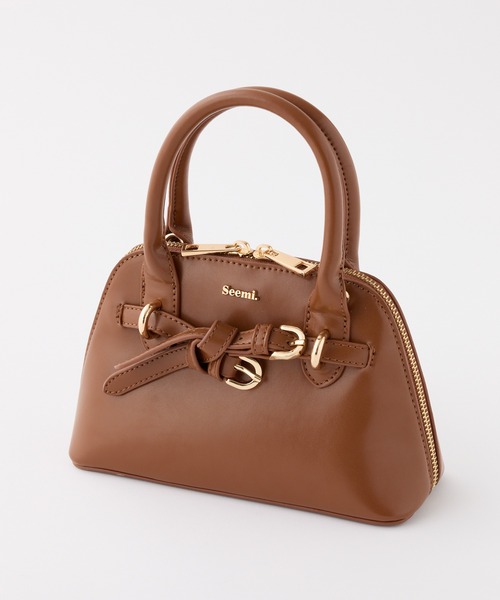one after another NICE CLAUP（ワンアフターアナザーナイスクラップ）の「【Seemi.】ミニショルダーバッグ（ショルダーバッグ・レディース・ブラウン/ダークブラウン/ホワイト系その他・FREE）」の6枚目の写真
