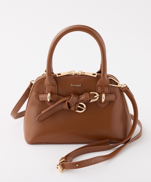 one after another NICE CLAUP（ワンアフターアナザーナイスクラップ）の「【Seemi.】ミニショルダーバッグ（ショルダーバッグ・レディース・ブラウン/ダークブラウン/ホワイト系その他・FREE）」の7枚目の写真
