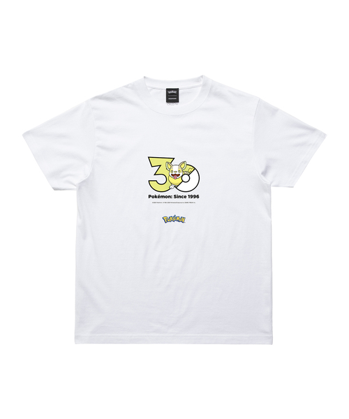 ZOZOSPOT(ゾゾスポット)の「Pokemon 30th Anniversary 1025 T-shirt 「ワンパチ」(Tシャツ/カットソー・レディース・ホワイト・160cm/150cm/140cm/130cm/120cm/110cm/100cm/XXX-LARGE/XX-LARGE/X-LARGE/LARGE/MEDIUM/SMALL)」の1枚目の写真