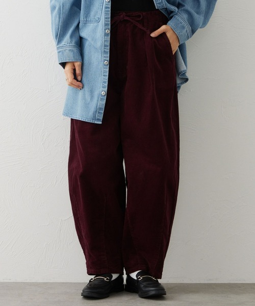 EDWIN（エドウィン）の「EDWIN LADIES ノンストレッチ コーデュロイ イージーサーカスワイドパンツ（その他パンツ・レディース・オリーブ/バーガンディー・MEDIUM/LARGE/SMALL/X-LARGE）」の14枚目の写真