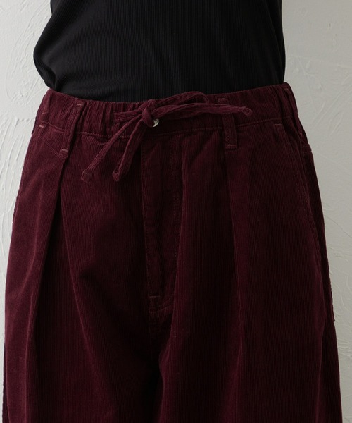 EDWIN（エドウィン）の「EDWIN LADIES ノンストレッチ コーデュロイ イージーサーカスワイドパンツ（その他パンツ・レディース・オリーブ/バーガンディー・MEDIUM/LARGE/SMALL/X-LARGE）」の18枚目の写真