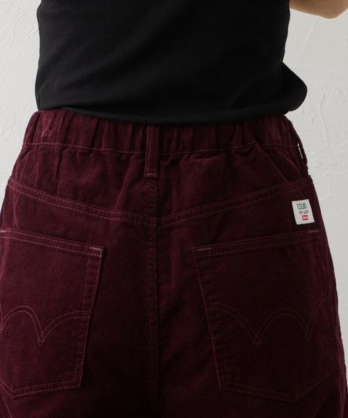 EDWIN（エドウィン）の「EDWIN LADIES ノンストレッチ コーデュロイ イージーサーカスワイドパンツ（その他パンツ・レディース・オリーブ/バーガンディー・MEDIUM/LARGE/SMALL/X-LARGE）」の19枚目の写真