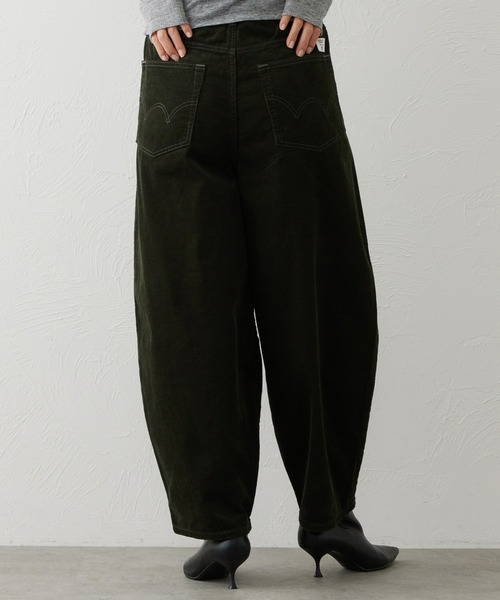 EDWIN（エドウィン）の「EDWIN LADIES ノンストレッチ コーデュロイ イージーサーカスワイドパンツ（その他パンツ・レディース・オリーブ/バーガンディー・MEDIUM/LARGE/SMALL/X-LARGE）」の7枚目の写真