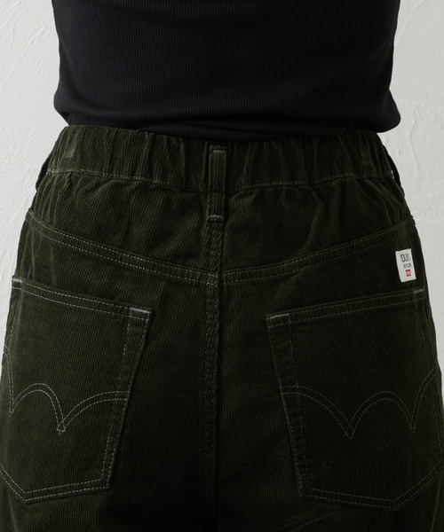 EDWIN（エドウィン）の「EDWIN LADIES ノンストレッチ コーデュロイ イージーサーカスワイドパンツ（その他パンツ・レディース・オリーブ/バーガンディー・MEDIUM/LARGE/SMALL/X-LARGE）」の9枚目の写真