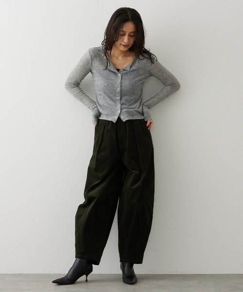 EDWIN（エドウィン）の「EDWIN LADIES ノンストレッチ コーデュロイ イージーサーカスワイドパンツ（その他パンツ・レディース・オリーブ/バーガンディー・MEDIUM/LARGE/SMALL/X-LARGE）」の12枚目の写真