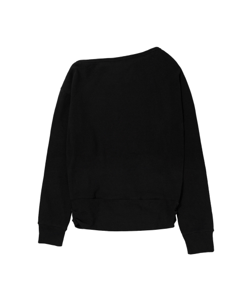 FANCY CLUB(ファンシークラブ)の「ピクセル クロスワンショルダースウェットシャツ (BLACK) F26ZB535(スウェット・レディース・その他・FREE)」の8枚目の写真