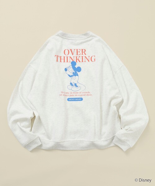FREAK'S STORE(フリークスストア)の「限定展開 MICKEY 別注 ビックシルエット OverThinking スウェット(スウェット・メンズ・ネイビー/ピンク/チャコールグレー/グレー・SMALL/MEDIUM/LARGE)」の1枚目の写真