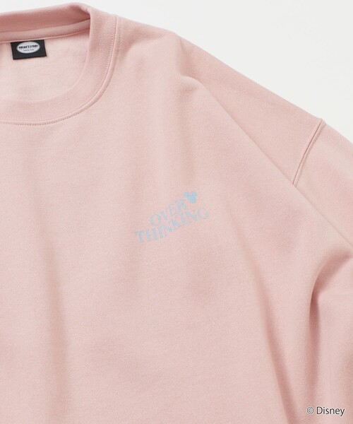 FREAK'S STORE(フリークスストア)の「限定展開 MICKEY 別注 ビックシルエット OverThinking スウェット(スウェット・メンズ・ネイビー/ピンク/チャコールグレー/グレー・SMALL/MEDIUM/LARGE)」の7枚目の写真