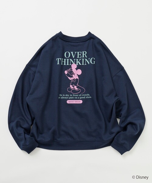 FREAK'S STORE(フリークスストア)の「限定展開 MICKEY 別注 ビックシルエット OverThinking スウェット(スウェット・メンズ・ネイビー/ピンク/チャコールグレー/グレー・SMALL/MEDIUM/LARGE)」の8枚目の写真