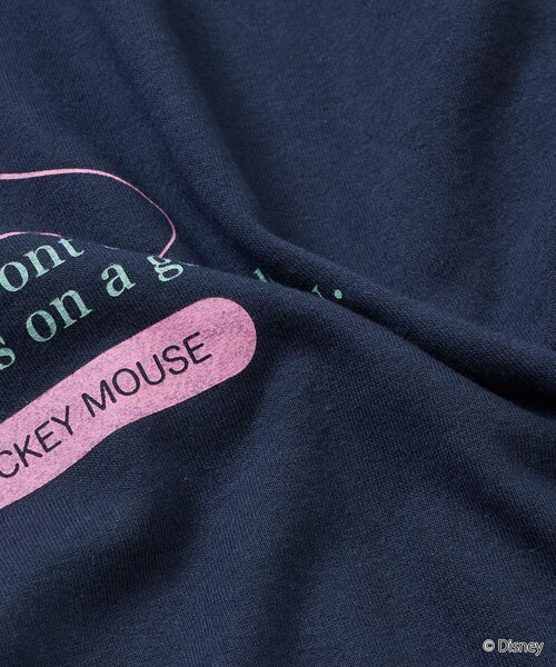 FREAK'S STORE(フリークスストア)の「限定展開 MICKEY 別注 ビックシルエット OverThinking スウェット(スウェット・メンズ・ネイビー/ピンク/チャコールグレー/グレー・SMALL/MEDIUM/LARGE)」の9枚目の写真