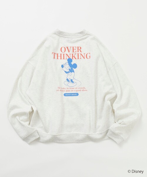 FREAK'S STORE(フリークスストア)の「限定展開 MICKEY 別注 ビックシルエット OverThinking スウェット(スウェット・メンズ・ネイビー/ピンク/チャコールグレー/グレー・SMALL/MEDIUM/LARGE)」の11枚目の写真