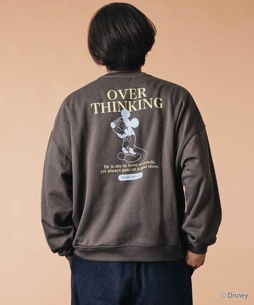 FREAK'S STORE(フリークスストア)の「限定展開 MICKEY 別注 ビックシルエット OverThinking スウェット(スウェット・メンズ・ネイビー/ピンク/チャコールグレー/グレー・SMALL/MEDIUM/LARGE)」の16枚目の写真