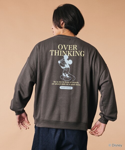 FREAK'S STORE(フリークスストア)の「限定展開 MICKEY 別注 ビックシルエット OverThinking スウェット(スウェット・メンズ・ネイビー/ピンク/チャコールグレー/グレー・SMALL/MEDIUM/LARGE)」の17枚目の写真