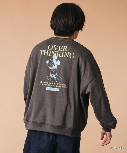 FREAK'S STORE(フリークスストア)の「限定展開 MICKEY 別注 ビックシルエット OverThinking スウェット(スウェット・メンズ・ネイビー/ピンク/チャコールグレー/グレー・SMALL/MEDIUM/LARGE)」の18枚目の写真
