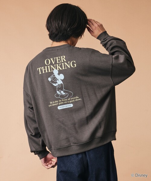 FREAK'S STORE(フリークスストア)の「限定展開 MICKEY 別注 ビックシルエット OverThinking スウェット(スウェット・メンズ・ネイビー/ピンク/チャコールグレー/グレー・SMALL/MEDIUM/LARGE)」の19枚目の写真