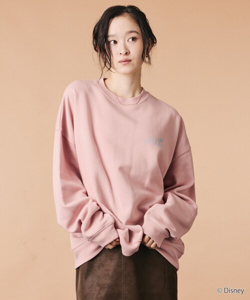 FREAK'S STORE(フリークスストア)の「限定展開 MICKEY 別注 ビックシルエット OverThinking スウェット(スウェット・メンズ・ネイビー/ピンク/チャコールグレー/グレー・SMALL/MEDIUM/LARGE)」の20枚目の写真