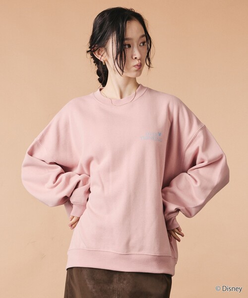 FREAK'S STORE(フリークスストア)の「限定展開 MICKEY 別注 ビックシルエット OverThinking スウェット(スウェット・メンズ・ネイビー/ピンク/チャコールグレー/グレー・SMALL/MEDIUM/LARGE)」の21枚目の写真