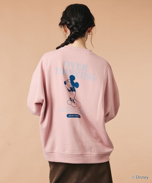 FREAK'S STORE(フリークスストア)の「限定展開 MICKEY 別注 ビックシルエット OverThinking スウェット(スウェット・メンズ・ネイビー/ピンク/チャコールグレー/グレー・SMALL/MEDIUM/LARGE)」の22枚目の写真