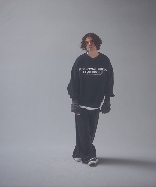 ADAM PATEK(アダムパテック)の「ADAMPATEK/FRxAP logo sweatshirt/ロゴスウェット(スウェット・メンズ・ブラック・1/2)」の3枚目の写真