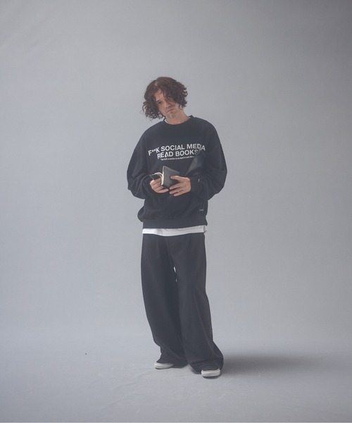 ADAM PATEK(アダムパテック)の「ADAMPATEK/FRxAP logo sweatshirt/ロゴスウェット(スウェット・メンズ・ブラック・1/2)」の5枚目の写真