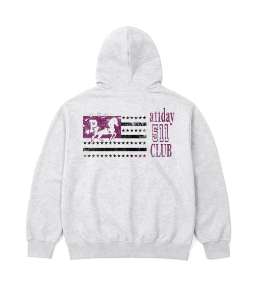 PAGESIISII(ページシシ)の「PPP CLUB プリント2WAYジップアップパーカー ブラック(パーカー・レディース・その他・L2/M2/M1/L1)」の5枚目の写真