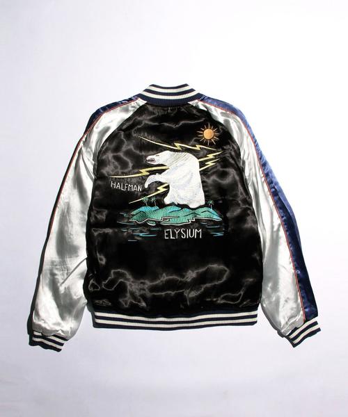 HALFMAN(ハーフマン)の「<HALFMAN> SOUVENIR JACKET/アウター(ブルゾン・メンズ・ブラック・MEDIUM)」の2枚目の写真