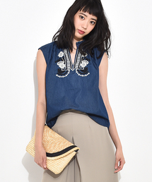 NE QUITTEZ PAS! | ne Quittez pas  刺繍ブラウス  LC6299(シャツ/ブラウス)