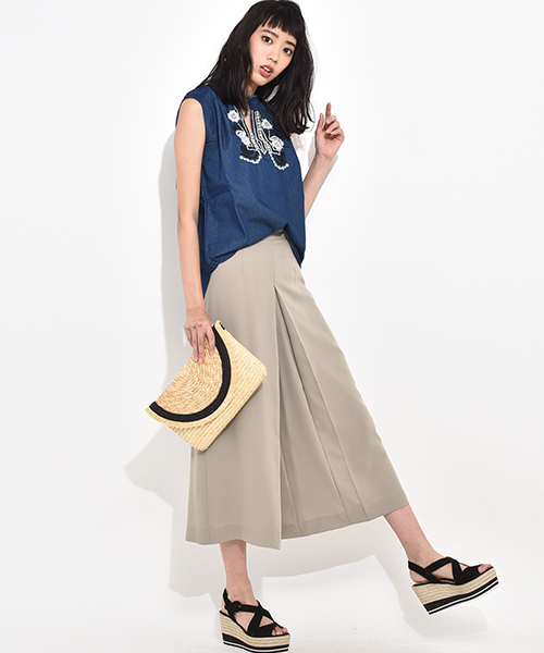 NE QUITTEZ PAS!(ヌキテパ)の「ne Quittez pas 刺繍ブラウス LC6299(シャツ/ブラウス・レディース・ネイビー・M)」の9枚目の写真