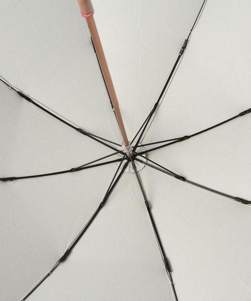 Jewel Changes（ジュエルチェンジズ）の「cocca ランダム ボーダー 折りたたみ 傘 / コッカ / 晴雨兼用 / 日傘 / 雨傘（折りたたみ傘・レディース・ブラック/ライトブルー・FREE）」の4枚目の写真