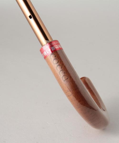 Jewel Changes（ジュエルチェンジズ）の「cocca ランダム ボーダー 折りたたみ 傘 / コッカ / 晴雨兼用 / 日傘 / 雨傘（折りたたみ傘・レディース・ブラック/ライトブルー・FREE）」の7枚目の写真