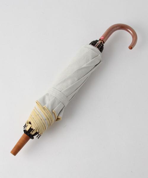 Jewel Changes（ジュエルチェンジズ）の「cocca ランダム ボーダー 折りたたみ 傘 / コッカ / 晴雨兼用 / 日傘 / 雨傘（折りたたみ傘・レディース・ブラック/ライトブルー・FREE）」の8枚目の写真