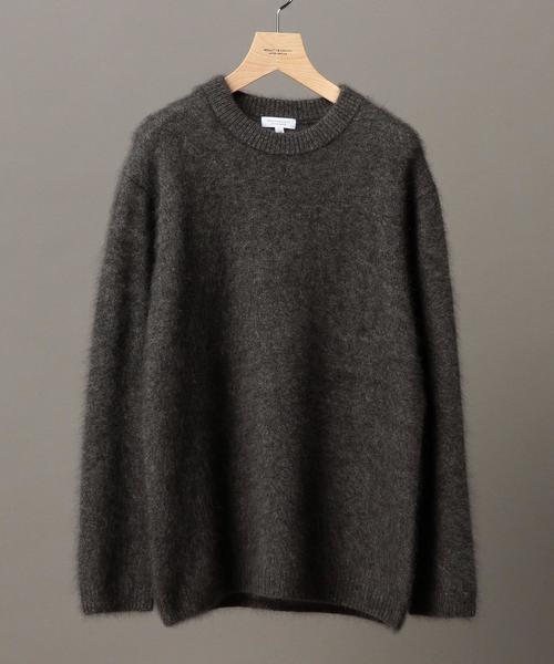 BEAUTY&YOUTH UNITED ARROWS（ビューティーアンドユースユナイテッドアローズ）の「BY ∴ へアリー フォルム セーター◆（ニット/セーター・メンズ・ネイビー/オリーブ/ダークグレー/ブラック/ベージュ・LARGE/MEDIUM/SMALL/X-LARGE）」の8枚目の写真
