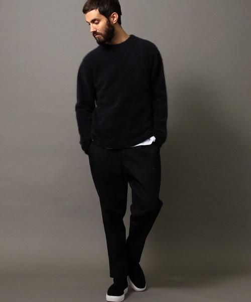 BEAUTY&YOUTH UNITED ARROWS（ビューティーアンドユースユナイテッドアローズ）の「BY ∴ へアリー フォルム セーター◆（ニット/セーター・メンズ・ネイビー/オリーブ/ダークグレー/ブラック/ベージュ・LARGE/MEDIUM/SMALL/X-LARGE）」の20枚目の写真