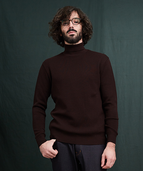 UNITED TOKYO（ユナイテッドトウキョウ）の「ZEGNA BARUFFA Cashwoolタートルネックニット（ニット/セーター・メンズ・ブラウン/グリーン/レッド/ネイビー/グレー/オフホワイト・1/3/2）」の3枚目の写真