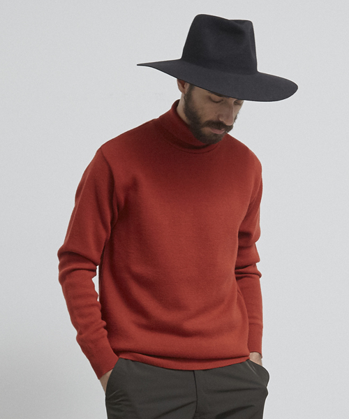 UNITED TOKYO（ユナイテッドトウキョウ）の「ZEGNA BARUFFA Cashwoolタートルネックニット（ニット/セーター・メンズ・ブラウン/グリーン/レッド/ネイビー/グレー/オフホワイト・1/3/2）」の6枚目の写真