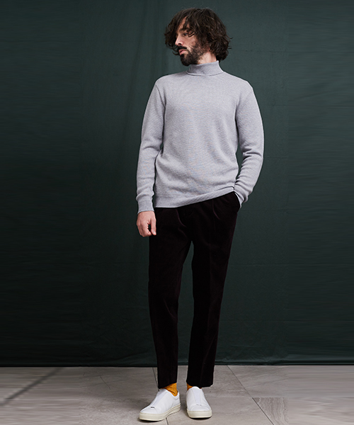 UNITED TOKYO（ユナイテッドトウキョウ）の「ZEGNA BARUFFA Cashwoolタートルネックニット（ニット/セーター・メンズ・ブラウン/グリーン/レッド/ネイビー/グレー/オフホワイト・1/3/2）」の18枚目の写真