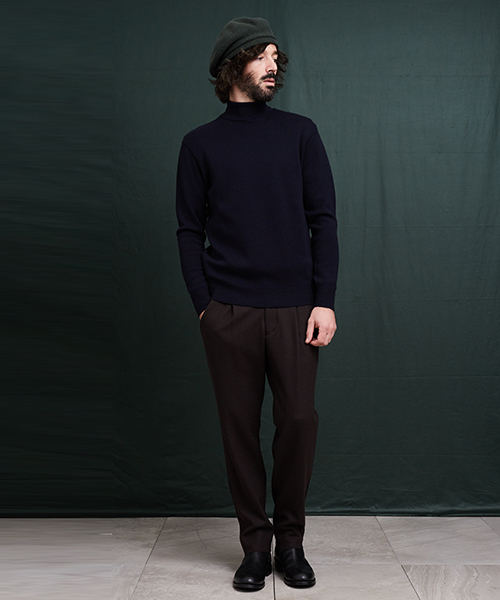 UNITED TOKYO（ユナイテッドトウキョウ）の「ZEGNA BARUFFA Cashwoolタートルネックニット（ニット/セーター・メンズ・ブラウン/グリーン/レッド/ネイビー/グレー/オフホワイト・1/3/2）」の16枚目の写真