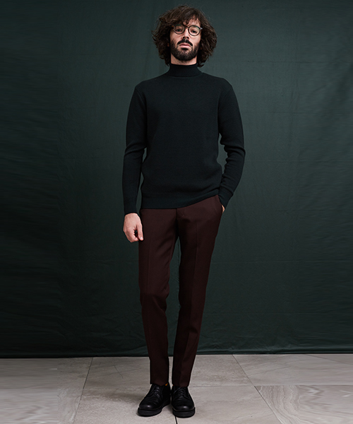 UNITED TOKYO（ユナイテッドトウキョウ）の「ZEGNA BARUFFA Cashwoolタートルネックニット（ニット/セーター・メンズ・ブラウン/グリーン/レッド/ネイビー/グレー/オフホワイト・1/3/2）」の15枚目の写真