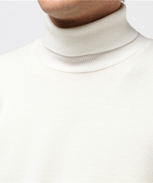 UNITED TOKYO（ユナイテッドトウキョウ）の「ZEGNA BARUFFA Cashwoolタートルネックニット（ニット/セーター・メンズ・ブラウン/グリーン/レッド/ネイビー/グレー/オフホワイト・1/3/2）」の9枚目の写真