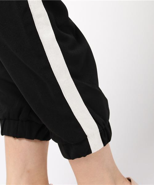 Re:EDIT（リエディ）の「[リエディ]ストレッチオリジナルポンチジョガーパンツ/ボトムス/パンツ/クロップドパンツ（その他パンツ・レディース・モカ/ブルー系その他/ブラック/ワイン/グリーン/ブラック系その他/カーキ/キャメル・LARGE/SMALL/X-LARGE/MEDIUM）」の15枚目の写真