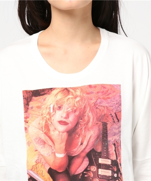 HYSTERIC GLAMOUR(ヒステリックグラマー)の「Courtney Love/COURTNEY1992 pt プルオーバー(Tシャツ/カットソー・レディース・ホワイト/パープル/ブラック・FREE)」の12枚目の写真