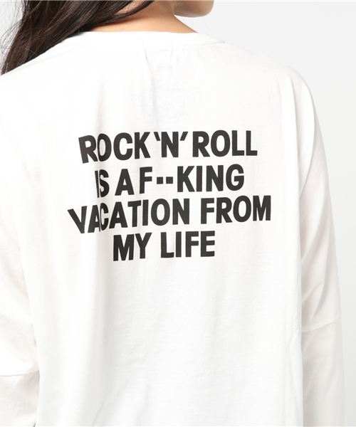 HYSTERIC GLAMOUR(ヒステリックグラマー)の「Courtney Love/COURTNEY1992 pt プルオーバー(Tシャツ/カットソー・レディース・ホワイト/パープル/ブラック・FREE)」の11枚目の写真