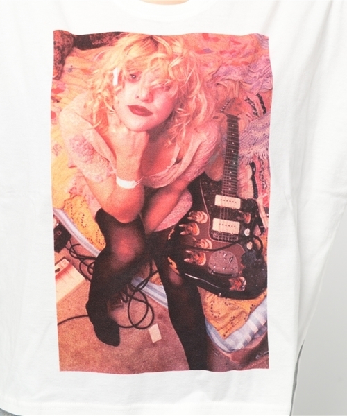 HYSTERIC GLAMOUR(ヒステリックグラマー)の「Courtney Love/COURTNEY1992 pt プルオーバー(Tシャツ/カットソー・レディース・ホワイト/パープル/ブラック・FREE)」の7枚目の写真