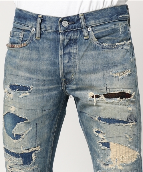 HYSTERIC GLAMOUR(ヒステリックグラマー)の「60s REMAKE加工デニム スリムストレートPT(デニムパンツ・メンズ・インディゴブルー・31inch/34inch/30inch/32inch/28inch/29inch)」の7枚目の写真