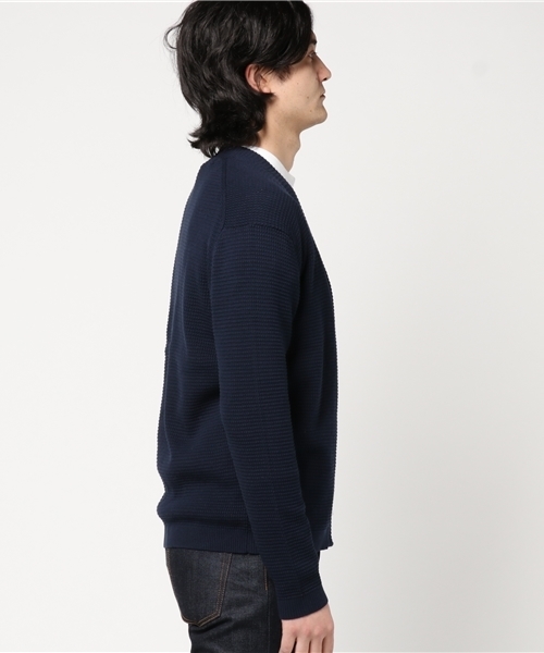 SHIPS JET BLUE(シップスジェットブルー)の「SHIPS JET BLUE: ノーボタン カーディガン(カーディガン/ボレロ・メンズ・ブラウン/オリーブ/ネイビー・LARGE/MEDIUM)」の9枚目の写真