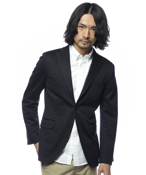 SHIPS（シップス）の「SD: JERSEY SINGLE 2BUTTON SLIM FIT SOLID JACKET（テーラードジャケット・メンズ・ネイビー/グレー/ブラック・44/48/46/50/42/52）」の3枚目の写真