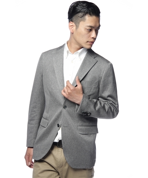 SHIPS（シップス）の「SD: JERSEY SINGLE 2BUTTON SLIM FIT SOLID JACKET（テーラードジャケット・メンズ・ネイビー/グレー/ブラック・44/48/46/50/42/52）」の2枚目の写真